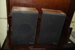 A pair of Hitachi speakers.