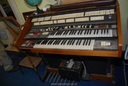 Wersi Electric Organ with stool.