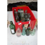 A quantity of mixed bottles.