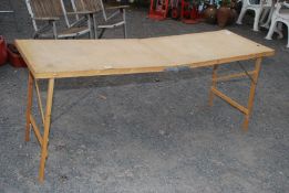 Pasting table 70'' long x 22'' wide x 30'' high.