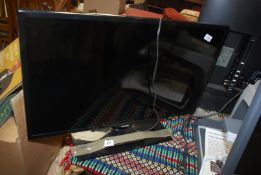 A Samsung TV with remote 32".