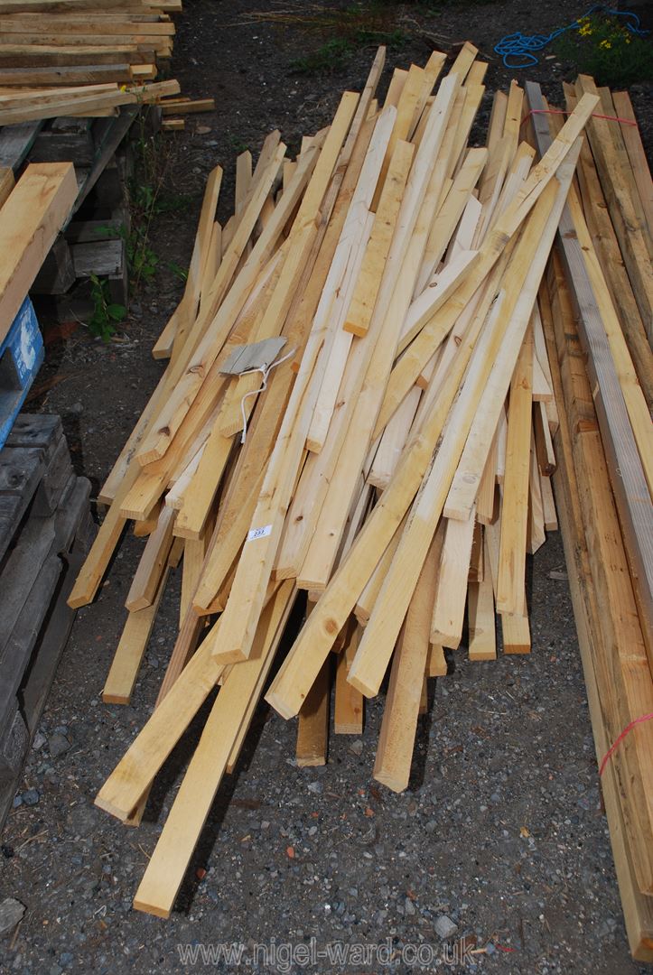 Large quantity of softwood timbers various sizes.