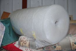 A roll of bubble wrap.