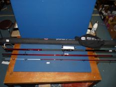 A 15' 9" Penn 'Rampage II Surf' Beachcaster three-section carbon fibre fishing rod in black tub (as