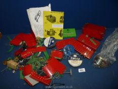 A small quantity of Meccano with instruction booklet.