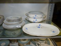 A small quantity of Krister German ware to include; two tureens (no lids), miscellaneous plates,