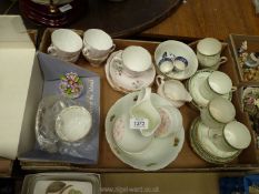 A quantity of china to include Royal Albert flower of the month 'Michaelmas Daisy' set,