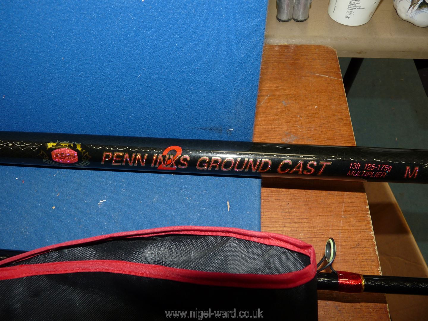 A 13' Penn 'INXS ground cast' beachcaster two-section carbon fibre fishing rod. - Image 4 of 4