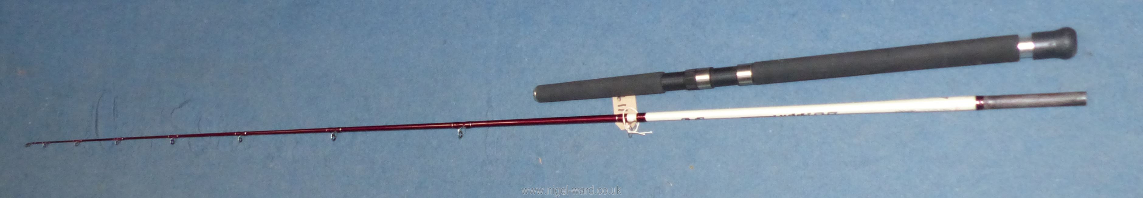 An 'Imax' 8' 6'' long two piece Boat Rod, in long zipped protective tube, in very good condition.