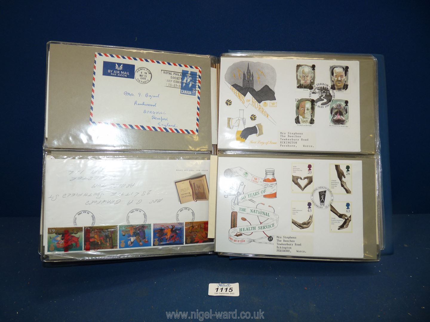 A folder of First Day covers, stamps and coins including; Apollo landing, etc. - Image 2 of 3