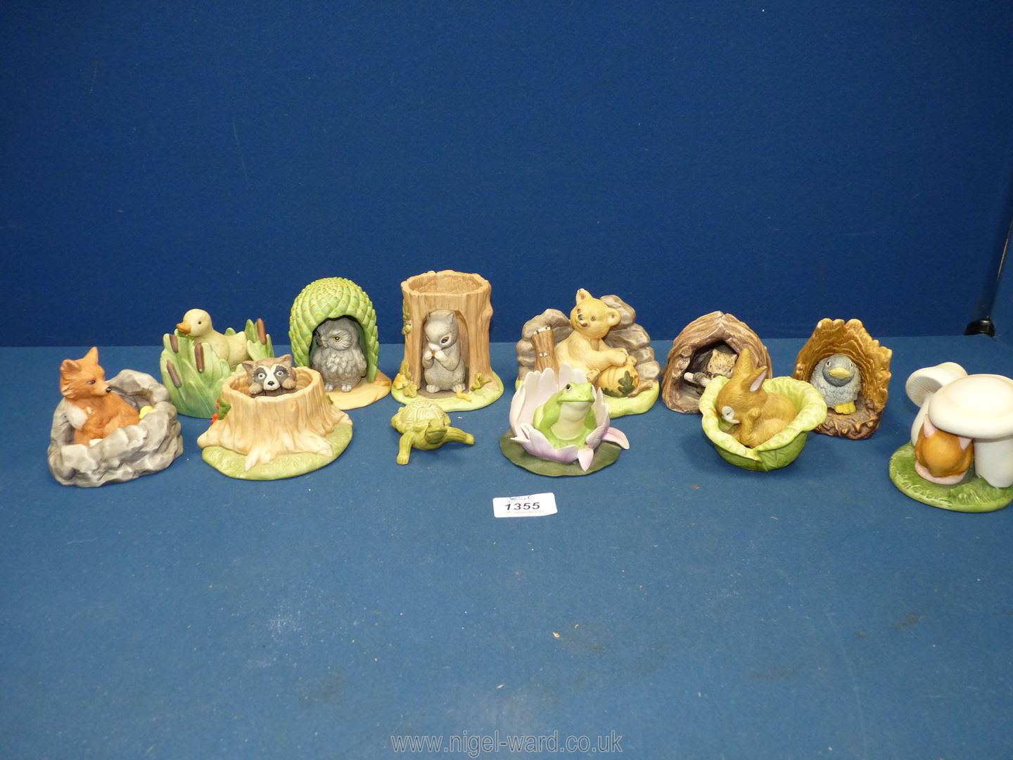 Twelve Franklin Porcelain 1984 'Woodland Surprises' figures, by Jacqueline B. - Image 2 of 2