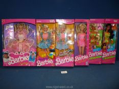 A quantity of 1990 and 1991 boxed Mattel ''Barbie'' dolls to include Fantasy Barbie in fairy