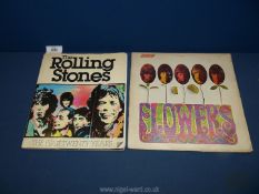 A first edition book 'The Rolling Stones' 1981 together with a rare first press Rolling Stones L.P.