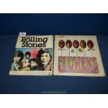 A first edition book 'The Rolling Stones' 1981 together with a rare first press Rolling Stones L.P.