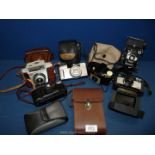 A quantity of cameras including Kershaw eight-20 Penguin bellows, Canon Z115, Yashica Af-J2 35 mm,