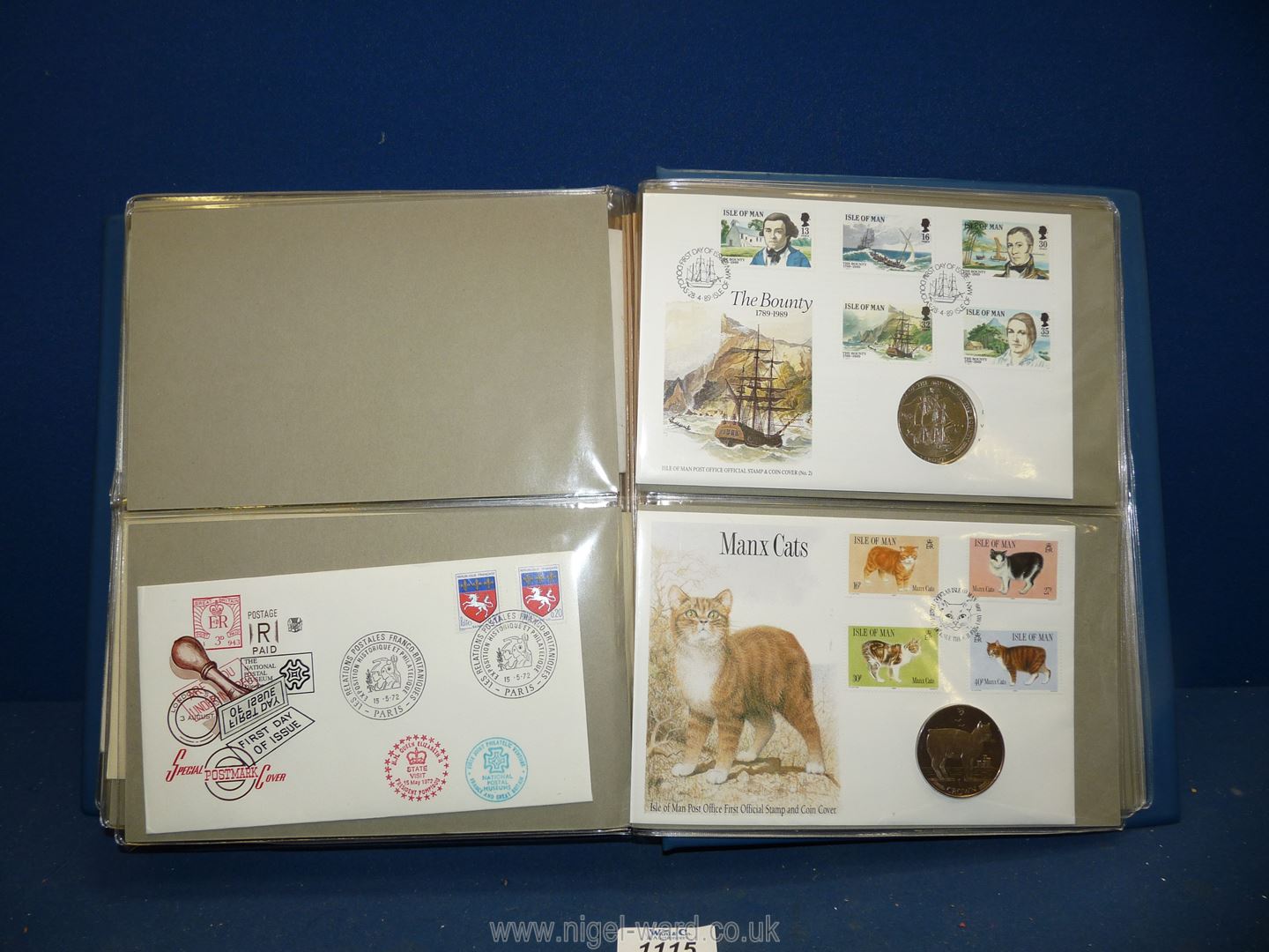 A folder of First Day covers, stamps and coins including; Apollo landing, etc. - Image 3 of 3