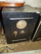 A heavy lockable Safe by Cyrus Rice & Co.