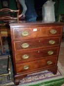 A diminutive and appealing Mahogany and Walnut,