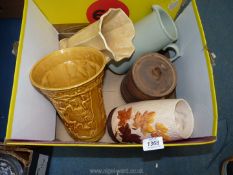 A small quantity of jugs and vases including Sylvac,