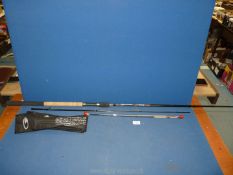 A 9 1/2' Garbolino Rocket Picker Leger three-section carbon fibre fishing rod,