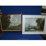 A pair of John Constable prints;