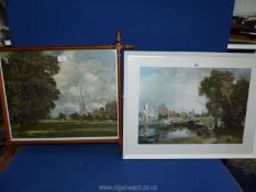 A pair of John Constable prints;