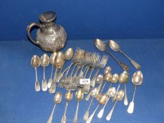 A small quantity of Walker & Hall cutlery including forks, spoons and teaspoons,