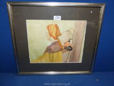 A 1930's Watercolour 'Returning from India' by Alison Sixsmith.