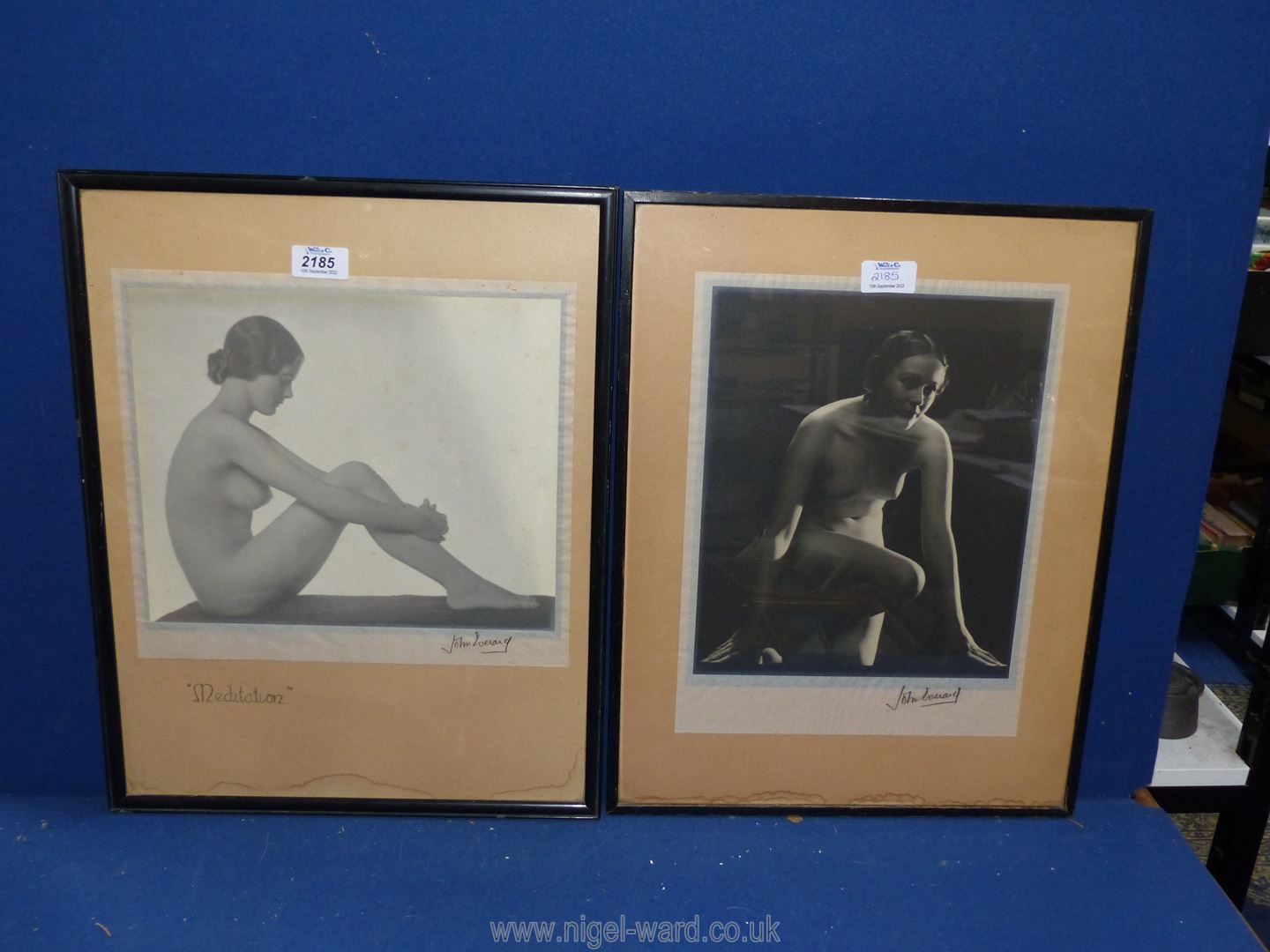 A pair of studio photographs from the early 20th c.