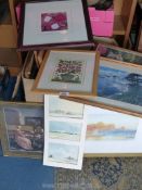 A quantity of prints including Turner etc.