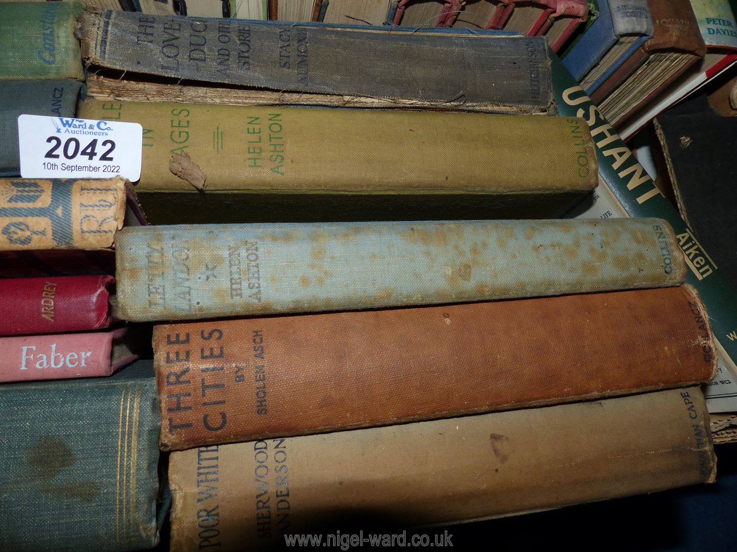 A box of books to include; 'One Leap Over the Wall', 'Letty Landon', etc. - Image 5 of 5