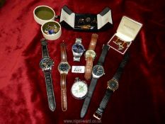 A small quantity of gents jewellery including cufflinks and watches: Limit, Ascot etc.