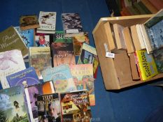 A wooden drawer of novels to include; Saint Francis of Assisi,