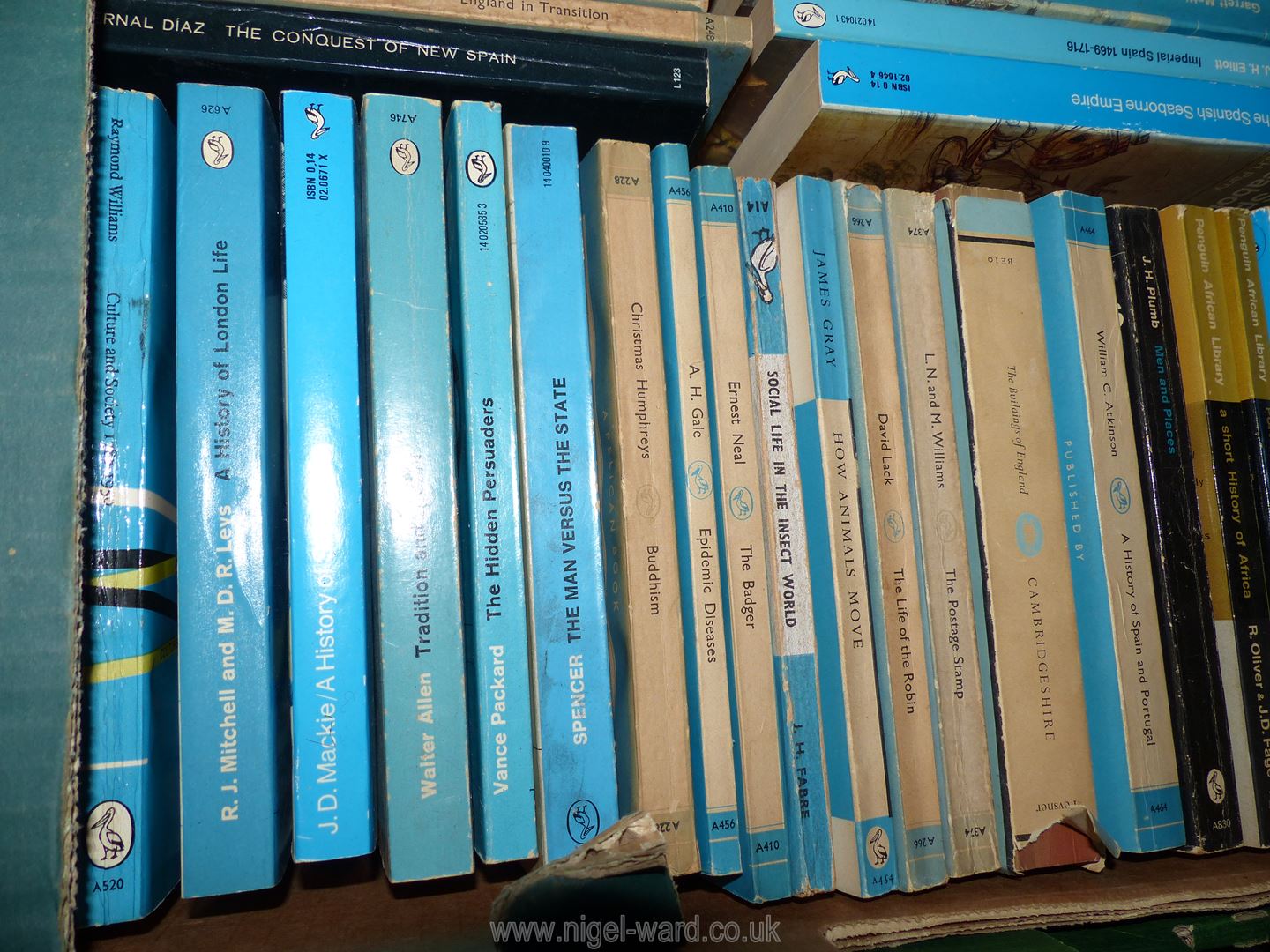 Two boxes of Pelican paperbacks to include; 'English Justice', - Image 3 of 8