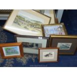 A quantity of prints including Jane Pearson - Bolton Abbey and Burnswall, Wharfedale,