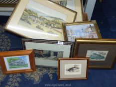 A quantity of prints including Jane Pearson - Bolton Abbey and Burnswall, Wharfedale,