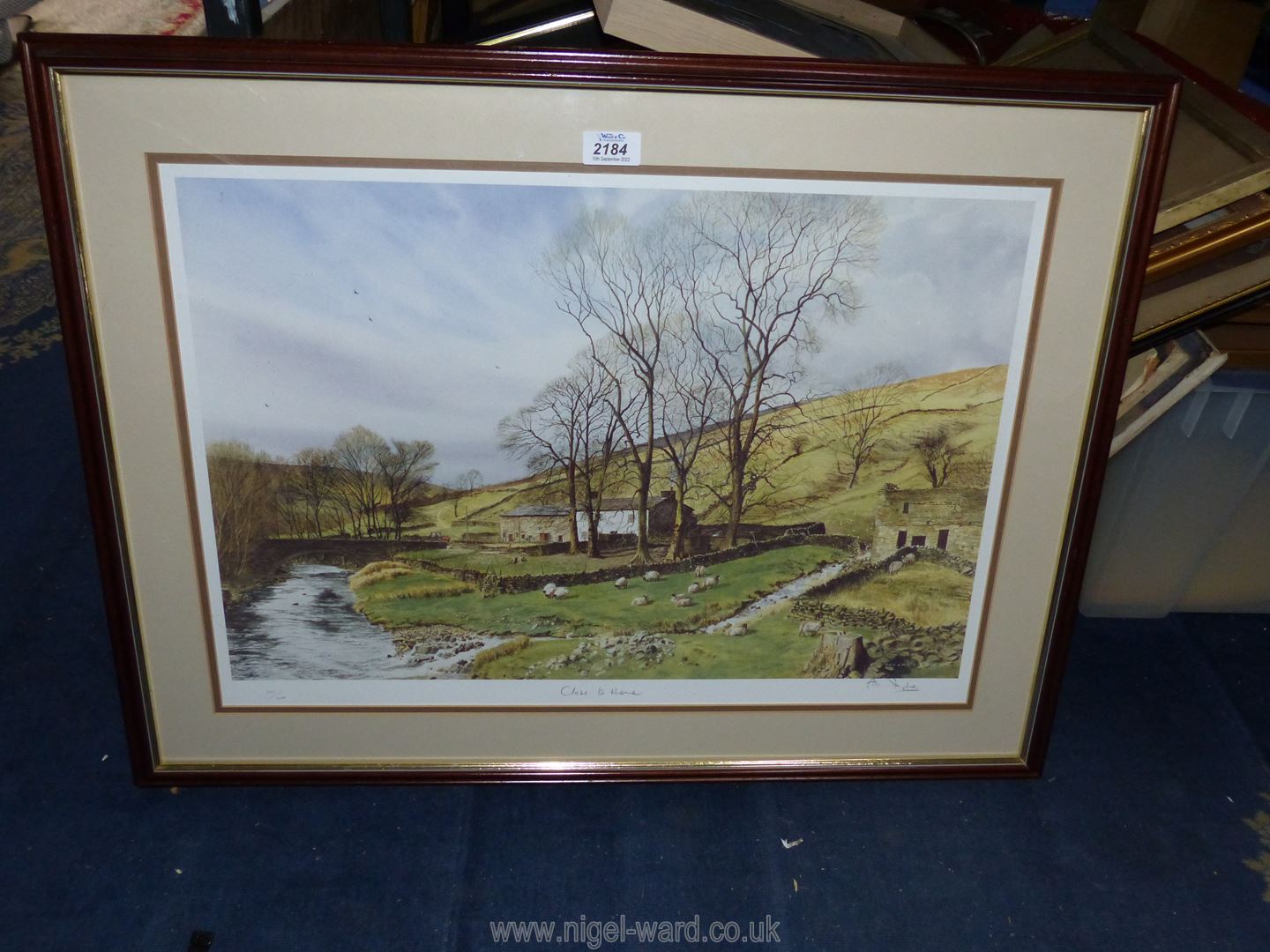 A framed and mounted limited edition (322/600) print by Alan Ingham : 'Close to Home'.