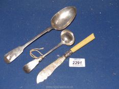 A Silver tablespoon, London 1854 Chawner & Co.