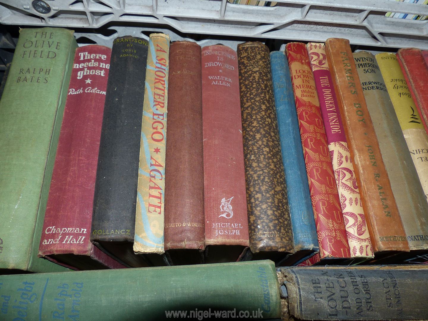 A box of books to include; 'One Leap Over the Wall', 'Letty Landon', etc. - Image 2 of 5