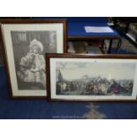 A large framed Pears Print entitled 'First Sermon',
