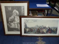 A large framed Pears Print entitled 'First Sermon',