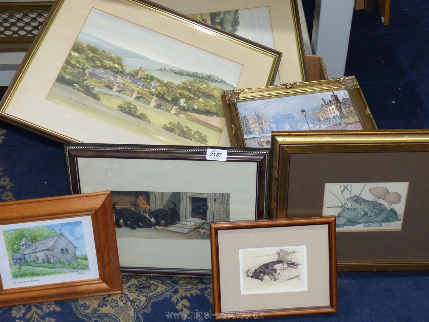 A quantity of prints including Jane Pearson - Bolton Abbey and Burnswall, Wharfedale, - Image 2 of 2