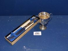 A Silver trophy, Birmingham 1963, makers 'D&P' (Davies & Powers) 44g.