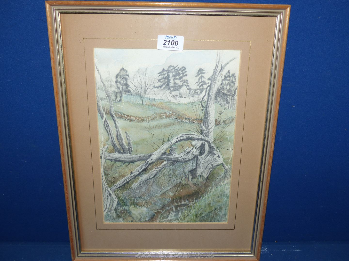A framed and mounted mixed media picture signed lower right 'Barbara Graham 80' titled verso 'Ratly
