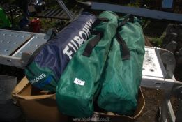 A Eurohike 220 tent and two camping chairs.