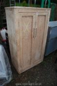 A workshop cupboard and contents, 33'' wide x 55'' high x 19'' deep.