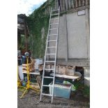 A fourteen rung aluminium Ladder.