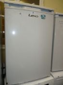 A Lec under counter fridge, 33'' high x 21'' wide x 21 1/4'' deep.