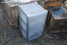 Storage drawers.