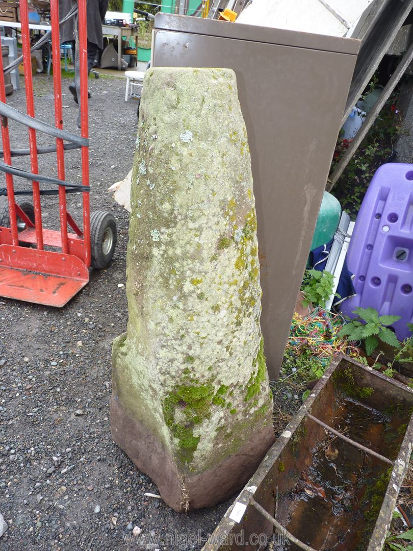 A stone Pillar, 37'' high. - Image 4 of 7